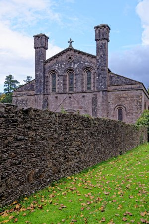 Photo for Margam Abbey: the present parish church comprises the nave of the abbey church. Margam Country Park, Margam, Port Talbot, South Wales, United Kingdom - 15th of October 2022 - Royalty Free Image