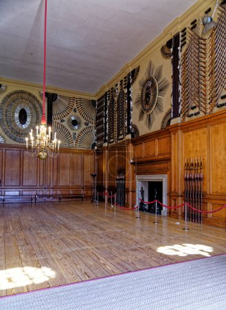 Foto de King 's Guard Chamber en Hampton Court Palace, Richmond upon Thames, Surrey, Londres, Inglaterra, Reino Unido. 22 de abril de 2023 - Imagen libre de derechos