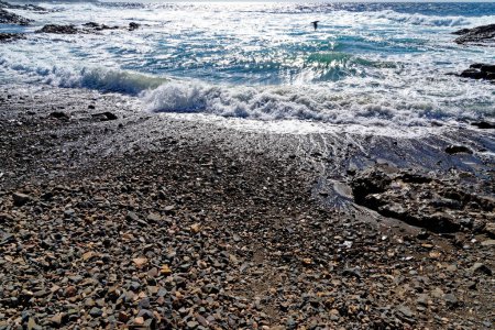 Foto de Playa rocosa Aguas Verdes, Betancuria, Fuerteventura, Islas Canarias, España - 20.09.2023 - Imagen libre de derechos
