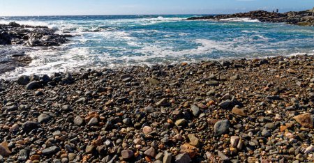 Foto de Playa rocosa Aguas Verdes, Betancuria, Fuerteventura, Islas Canarias, España - 20.09.2023 - Imagen libre de derechos