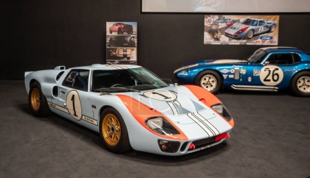 Photo for Las Vegas, Nevada, USA, September 10, 2022 : the original le mans Ford gt 40 - Royalty Free Image