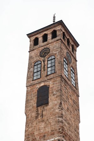 The Sarajevski Sahat Kula is an Ottoman clock tower in Sarajevo, the capital of Bosnia and Herzegovina.