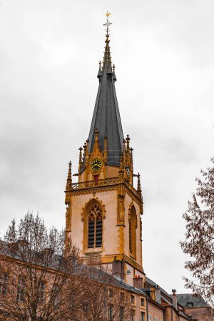 Außenansicht der Kirche St. Martin im Zentrum von Metz, Frankreich.