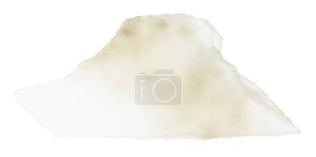 Photo for Close up of sample of natural stone from geological collection - polished white nephrite mineral isolated on white background from China - Royalty Free Image