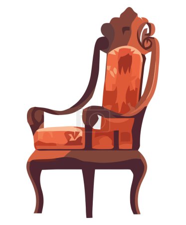 Illustration for Comfortable armchairs providesign,elegance over white - Royalty Free Image