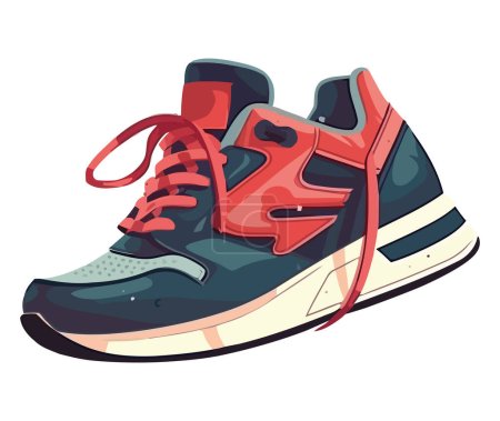 Illustration for Sport shoe design over white - Royalty Free Image