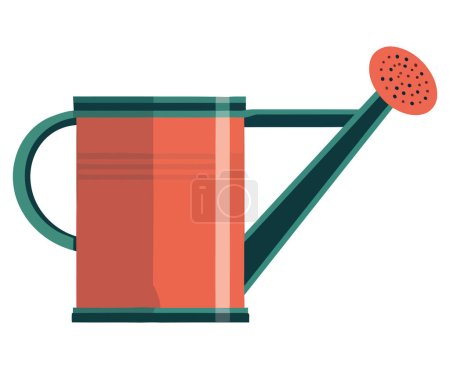 Illustration for Watering can design illustration over white - Royalty Free Image