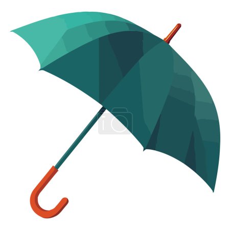 Illustration for Blue umbrella design over white - Royalty Free Image