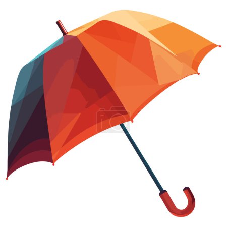 Illustration for Colored umbrella design over white - Royalty Free Image