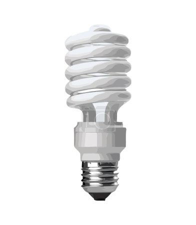 Photo for Energy light bulb over white - Royalty Free Image