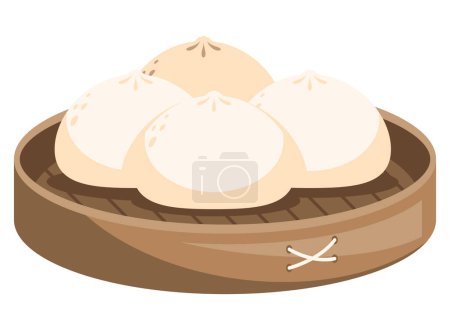 qingming chinese dumplings illustration design