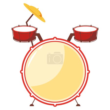 Photo for Jazz drums instrument illustration vector - Royalty Free Image