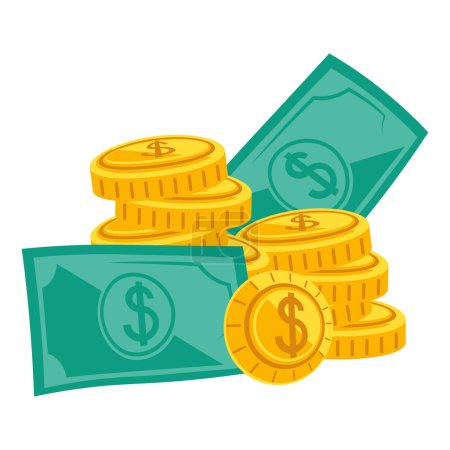 Photo for Zakat wealth money illustration vector - Royalty Free Image