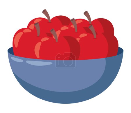 suhoor apples fruit illustration vector