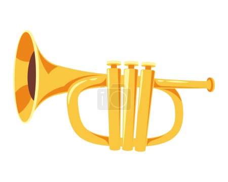 Photo for Jazz trumpet instrument illustration vector - Royalty Free Image