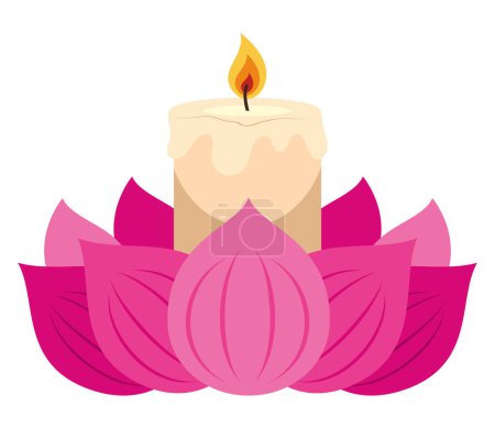 waisak flor ligera ilustración diseño