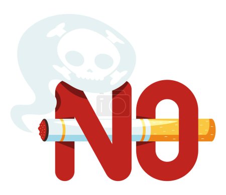 no smoking day event isolated design