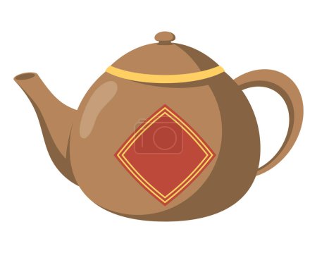 Illustration for Qingming chinese tea illustration design - Royalty Free Image