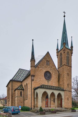Foto de Iglesia evangelística en Hechingen, Alemania. - Imagen libre de derechos