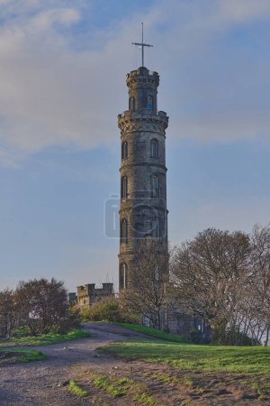 Photo for Nelson Monument on Calton Hill in Edinburgh, Scotland - Royalty Free Image