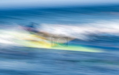Photo for Surfing in motion abstract image - Royalty Free Image