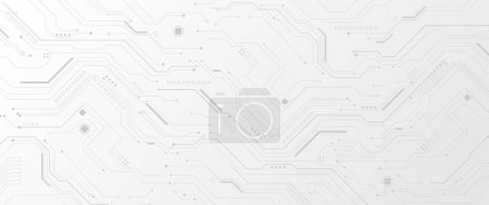 Illustration for Abstract high-tech technology Circuit board background. Vector illustration - Royalty Free Image