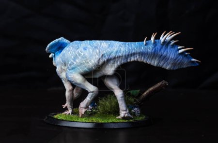 Téléchargez les photos : Protoceratops  , dinosaur on black background - en image libre de droit