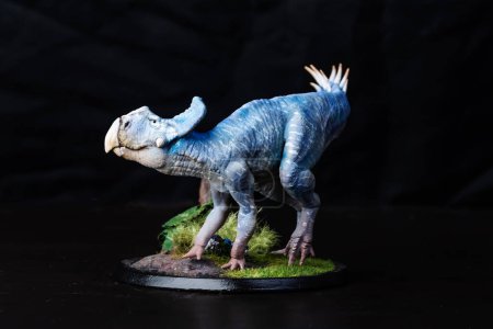 Téléchargez les photos : Protoceratops  , dinosaur on black background - en image libre de droit