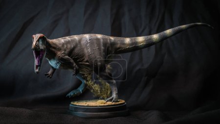 Photo for Carcharadontosaurus Dinosaur in the dark - Royalty Free Image