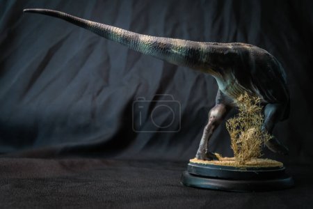 Photo for Carcharadontosaurus Dinosaur in the dark - Royalty Free Image