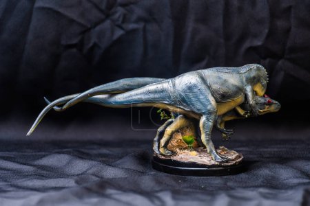 Photo for Allosaurus Dinosaur in the dark - Royalty Free Image