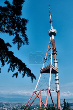 TV tower located on top of Mtatsminda mount, Tbilisi, Georgia