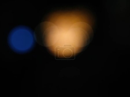 Foto de Desenfoque desenfocado de la luz bokeh - amarillo y azul - Imagen libre de derechos