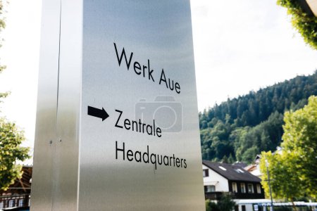Photo for Schiltach, Germany - Jul 14, 2022: Entrance to Hansgrohe factory and headquarter in Germany - Royalty Free Image