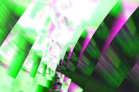 Photo for A digital metaverse showcasing a blurred green and purple background. - Royalty Free Image