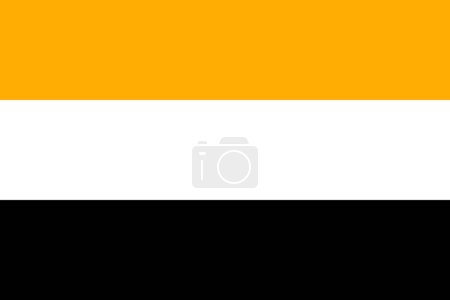 Illustration for Simple flag of Cabinda. Correct size, proportion, colors - Royalty Free Image