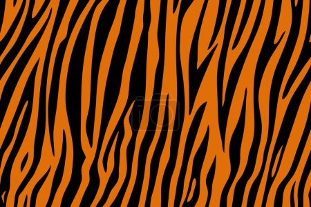 Tigerfell, nahtloses Tiermuster für textile Gestaltung
