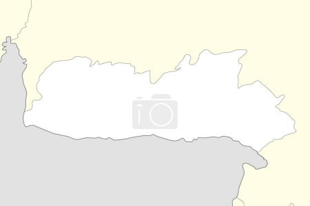 Illustration for Location map of Meghalaya is a state of India with neighbour state and country - Royalty Free Image