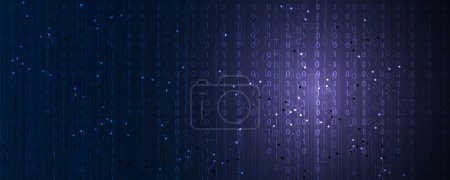 Illustration for Technology background, futuristic and innovative include elements such as circuit boards, microchips, computer keyboards, wires, cables, and geometric shapes. - Royalty Free Image