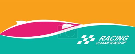 Illustration for Racing speed background, vector illustration. Motion abstract - Royalty Free Image