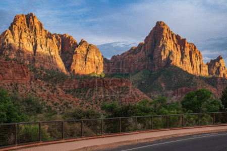 Photo for Zion national park Utah state landscape scenic view. - Royalty Free Image