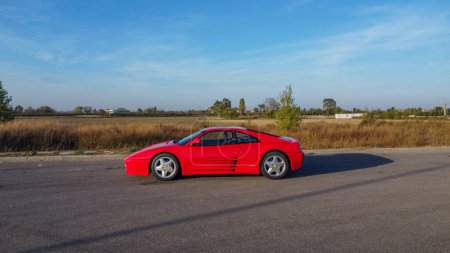 Photo for Ferrari 348 GTB modified from the 348 TB, the 348 GTB was a two-seater berlinetta with dynamic performance characteristics - Royalty Free Image