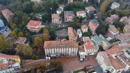 Photo for Salsomaggiore terme town oanorama drone view - Royalty Free Image