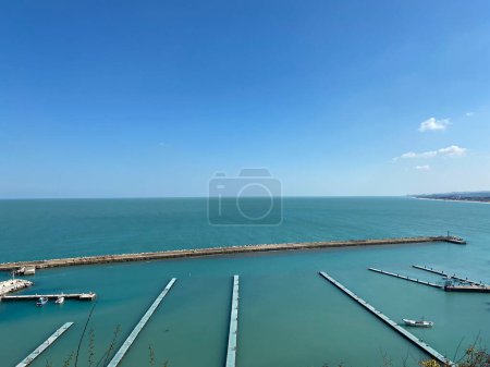 Photo for View of Adriatic Sea from Numana Italy video footage - Royalty Free Image
