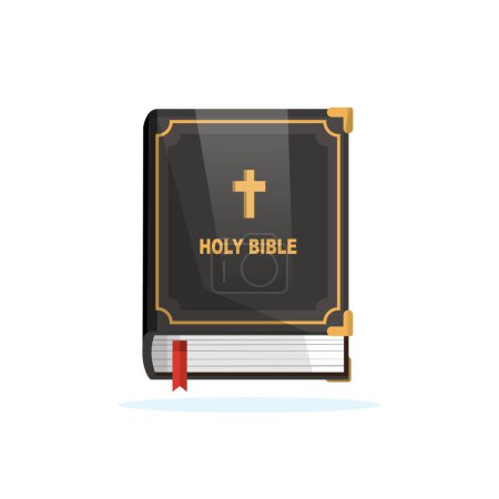 Illustration for Holy bible book. The word of God - Royalty Free Image