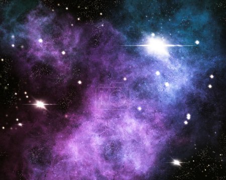 Photo for Nebula Star universe background. Night shining starry sky. stars space, cosmos, nebula, Milky way galaxy background. glittering star dust trail sparkling particles on Black background - Royalty Free Image