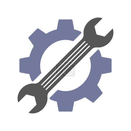 Ilustración de Servicio de coches, Fix Logo Template Design Vector. EPS 10. - Imagen libre de derechos