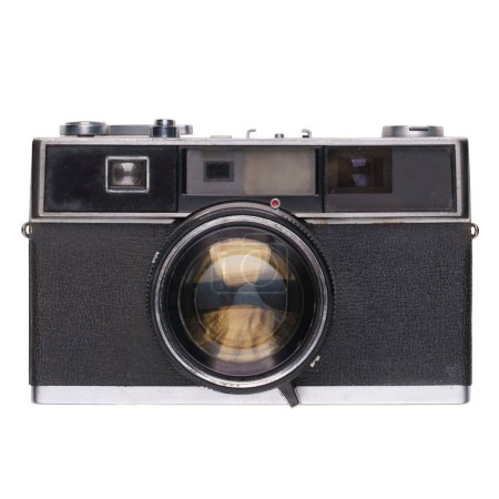 Photo for Vintage old film camera isolated on white background - Royalty Free Image