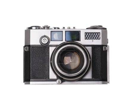 Photo for Vintage old film camera isolated on white background - Royalty Free Image