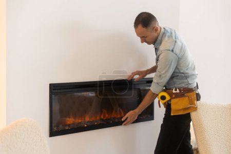 Fireplace installing. Fireplace Fire Protective Board